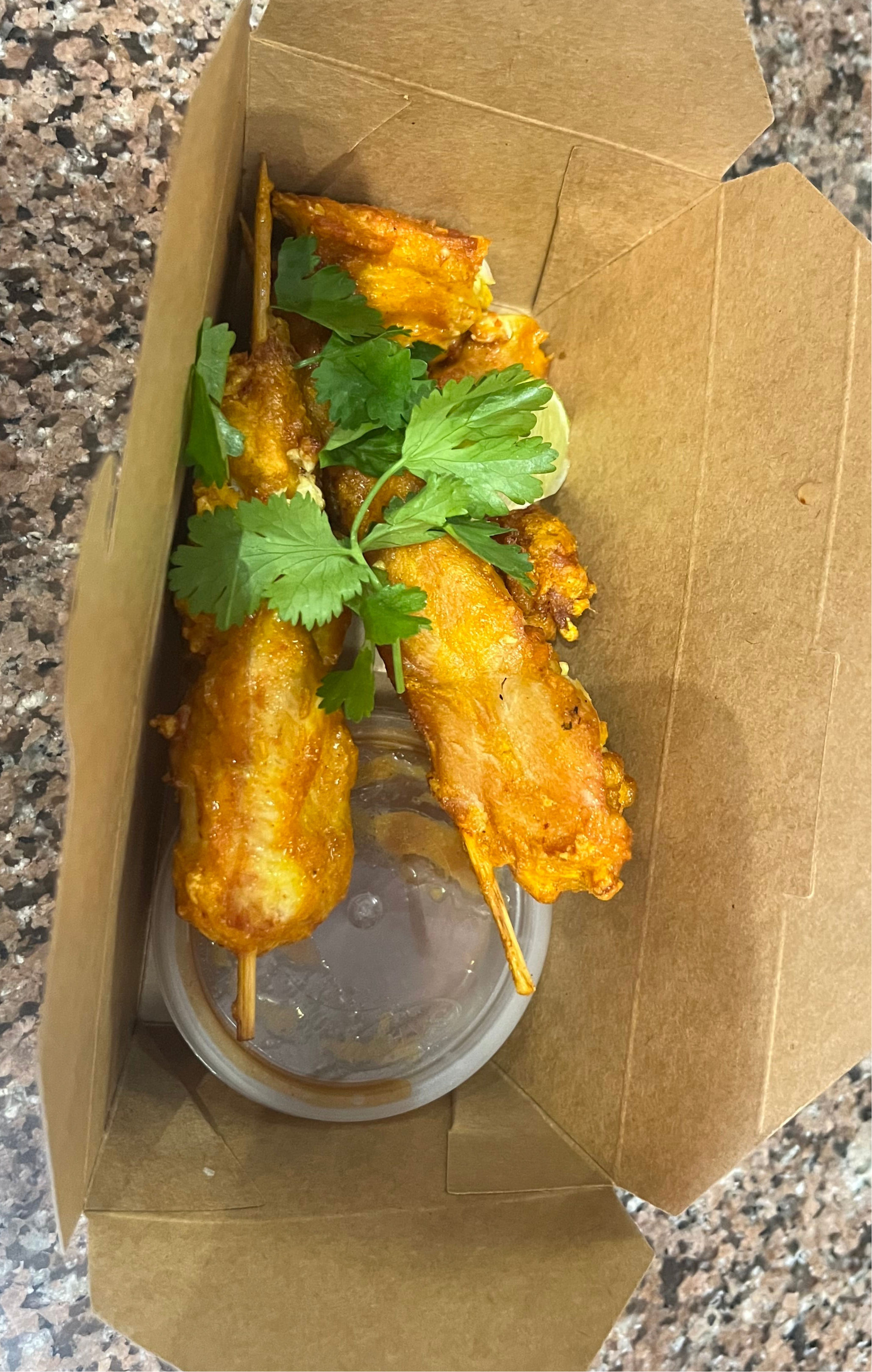 Chicken satay skewers