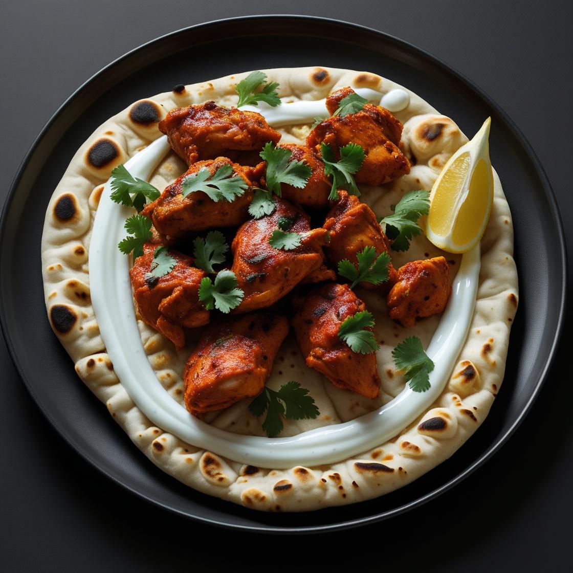 Tandoori Chicken Naan Wrap Lunch Deal